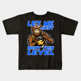 Let me just beat this level, Funny Gaming Gamer Gift Idea Kids T-Shirt